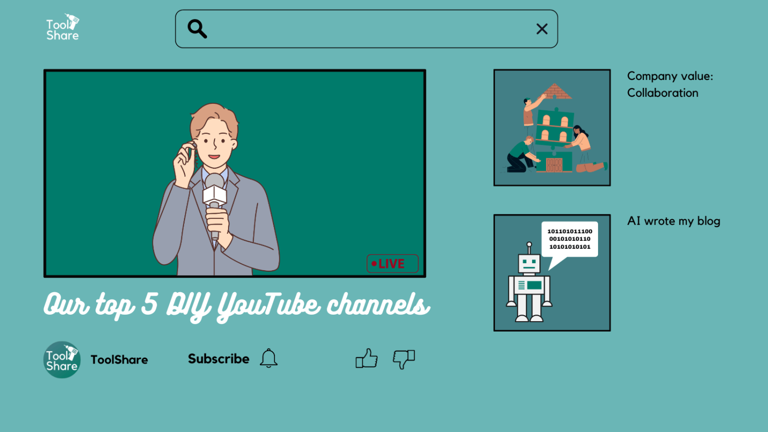 Our Top Five DIY YouTube Channels ToolShare Ltd.